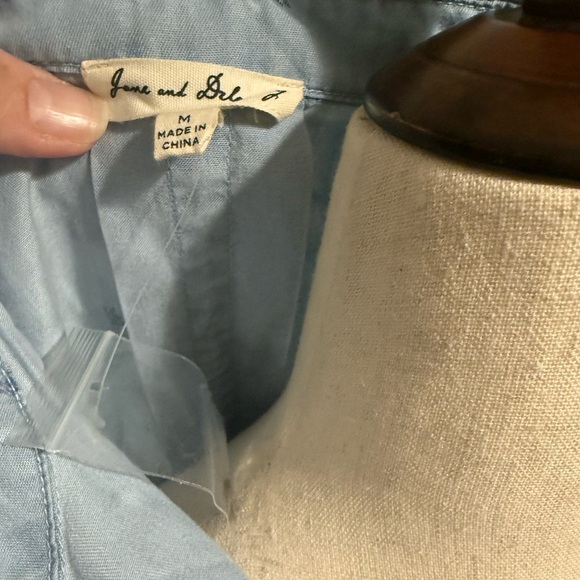 Jane & Delancey French Bulldog Denim Button-Up Shirt - Picture 3 of 3